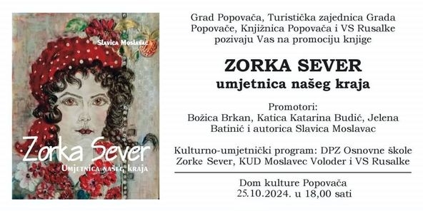 Promocija knjige Zorka Sever, umjetnica našeg kraja