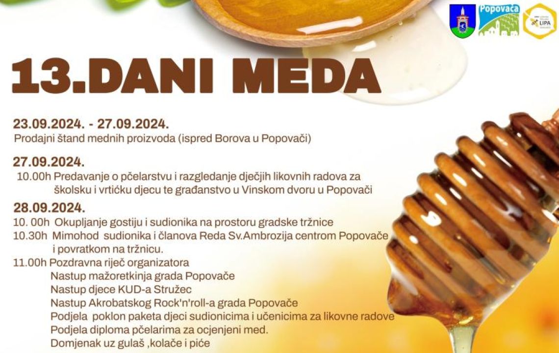 13. DANI MEDA U POPOVAČI