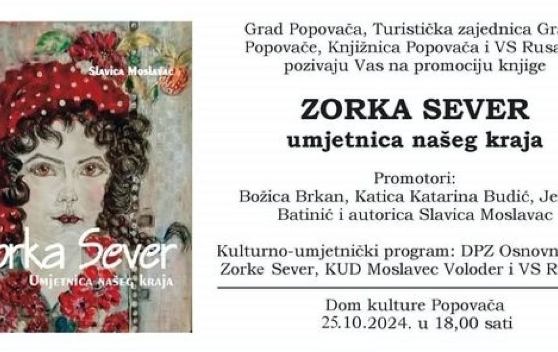 Promocija knjige Zorka Sever, umjetnica našeg kraja